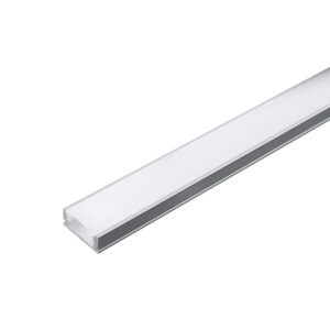 profil aluminiu 2m pentru banda led 174mm x 7mm cu difuzor alb mat si accesorii prindere capace v tac