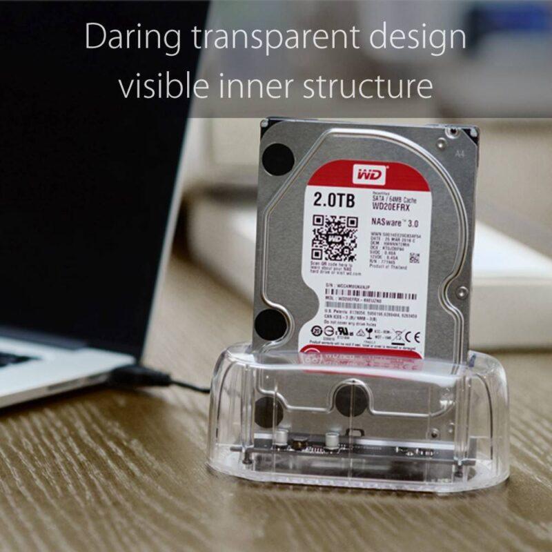 rack hdd 25 35 inch usb 30 transparent cu docking station orico 6