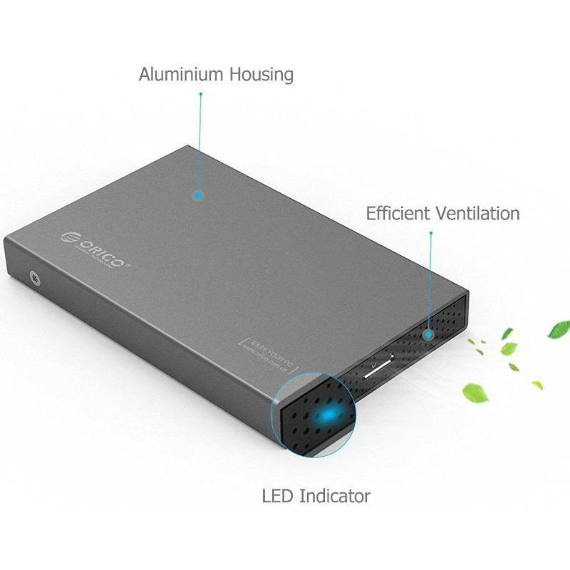 rack hdd usb 30 tool free 25 inch sata argintiu orico 2518s3 2