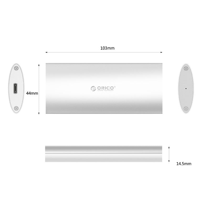rack ssd orico m2d c3 usb 31 m2 argintiu 4