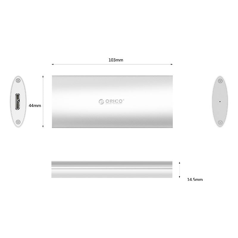 rack ssd orico m2d u3 usb 30 m2 argintiu 2