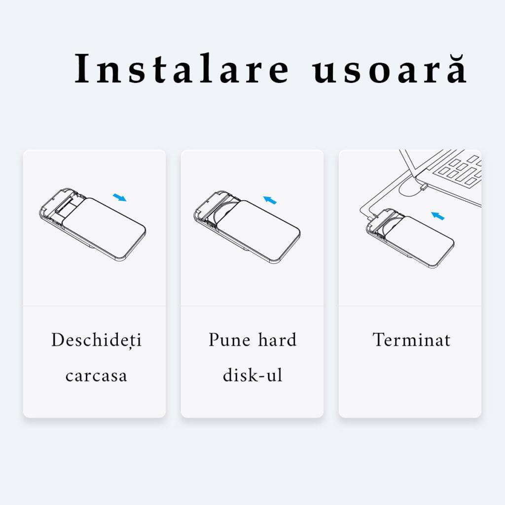 rack usb 30 25 negru orico 25pw1 u3 3