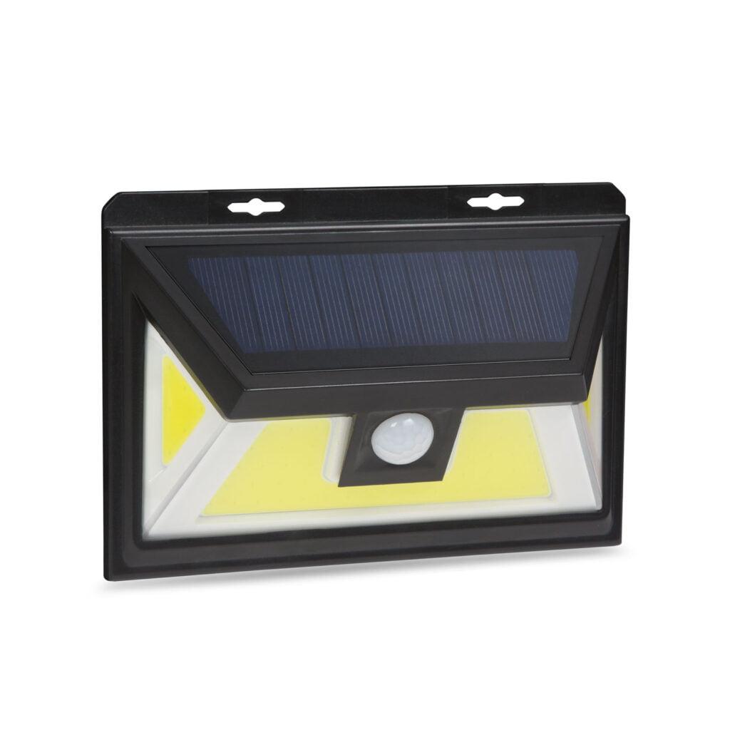 reflector solar cu senzor de miscare 3 led uri cob 5w 300lm ip65 phenom lighting 55286
