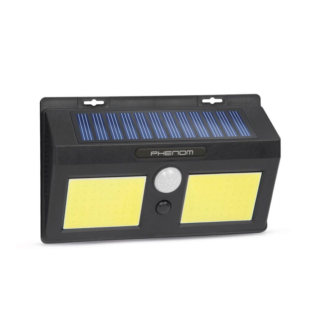reflector solar cu senzor de miscare perete 5w 300lm cob led ip65 phenom lighting 55287
