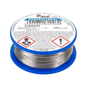 rola fludor sn60 pb40 flux 25 cynel 056mm 100g