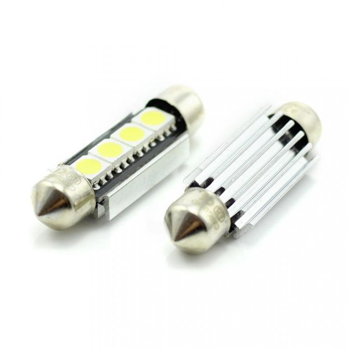 set 2 becuri led 12v 3w 72lm sofit 39mm canbus plafoniera carguard 2