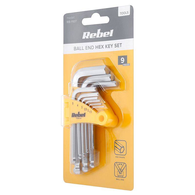 set 9 chei imbus otel crom vanadiu rebel 2