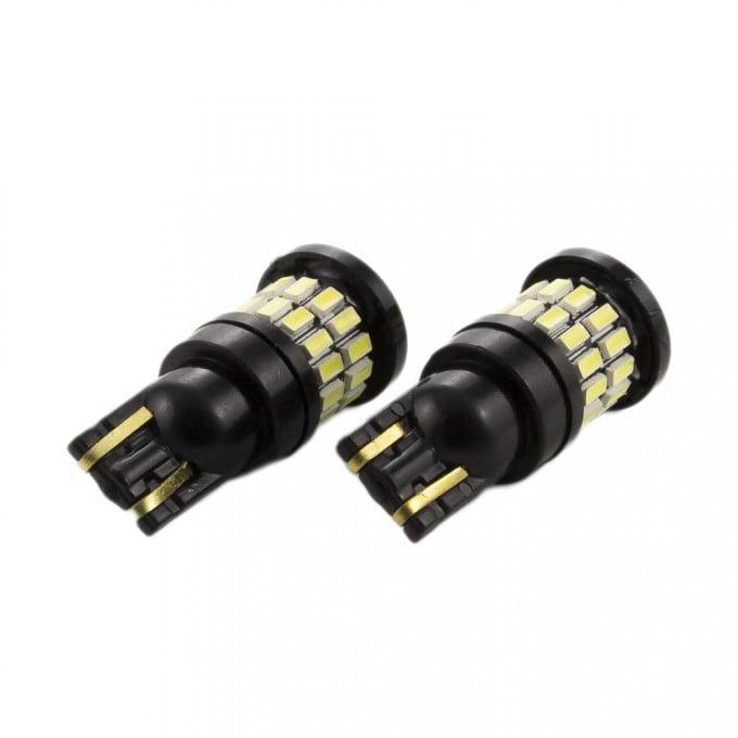 set becuri led auto t10 w5w 5w 360lm alb rece pentru interior portbagaj 2buc carguard 2