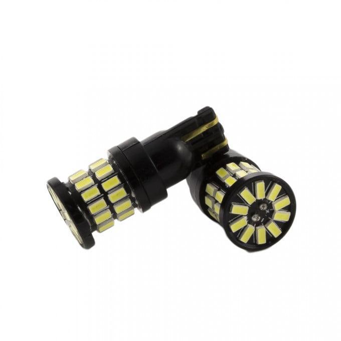 set becuri led auto t10 w5w 5w 360lm alb rece pentru interior portbagaj 2buc carguard 3