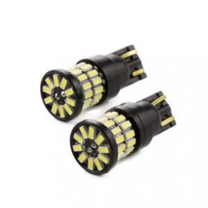 set becuri led auto t10 w5w 5w 360lm alb rece pentru interior portbagaj 2buc carguard