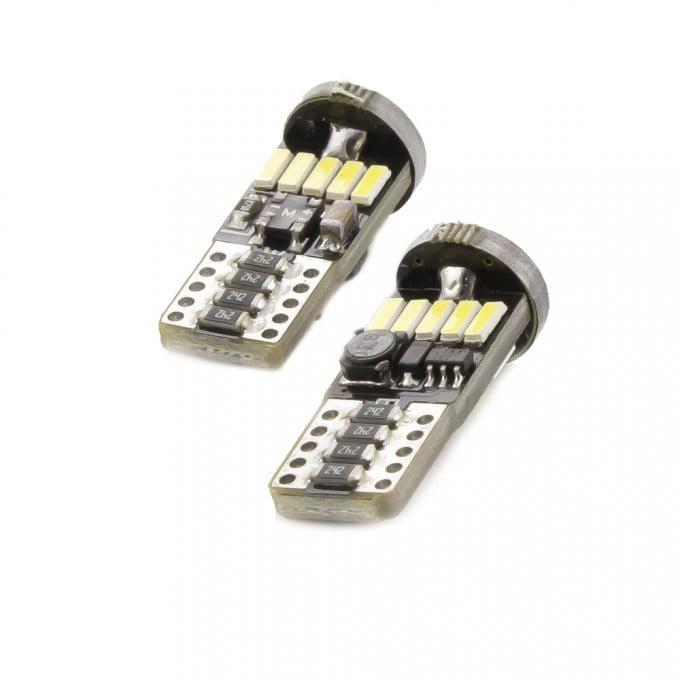 Set becuri LED auto W5W T10 3W 6500K 150lm 12V pentru interior/portbagaj CARGUARD 2 set becuri led auto w5w t10 3w 6500k 150lm 12v pentru interior portbagaj carguard 2