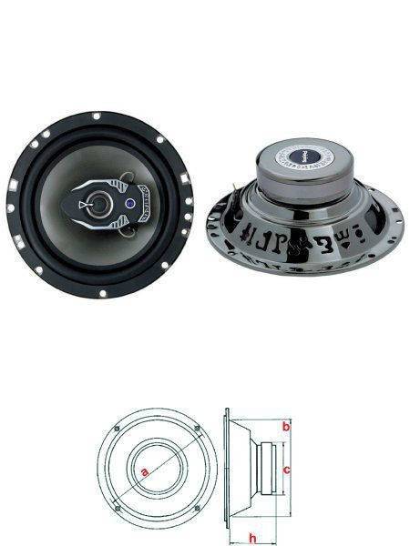 set difuzoare 65 auto 1625cm 100w peiying 2buc 12