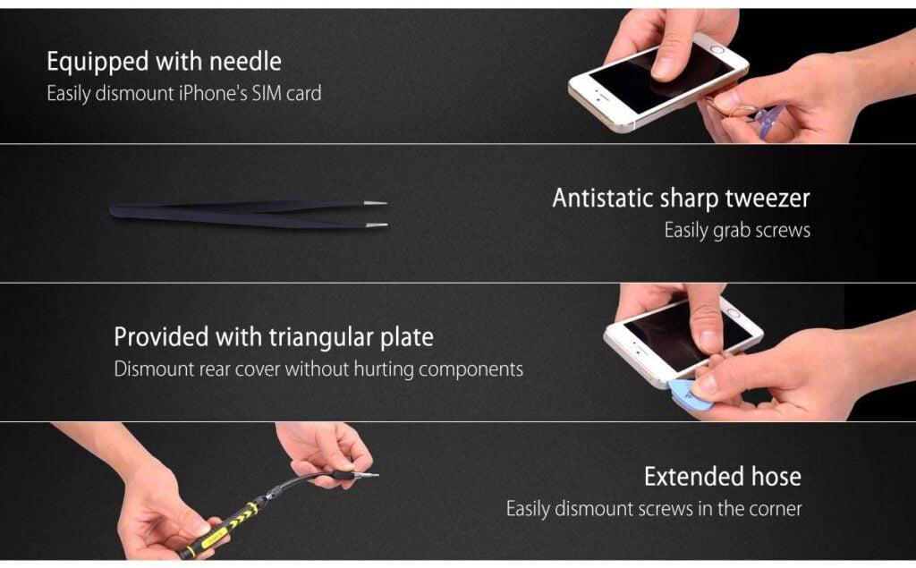 set surubelnita 28 capete otel s2 si un maner st2 orico 11