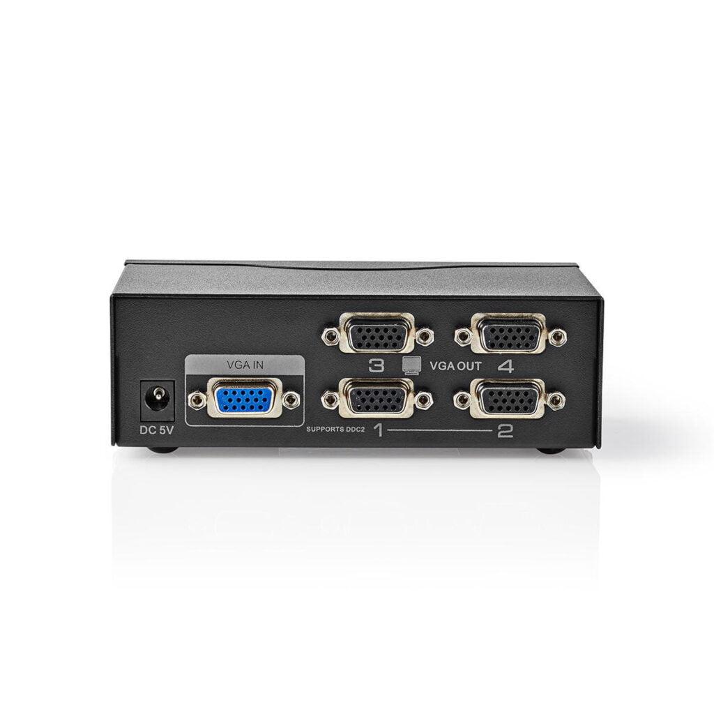 splitter vga 4 porturi negru nedis