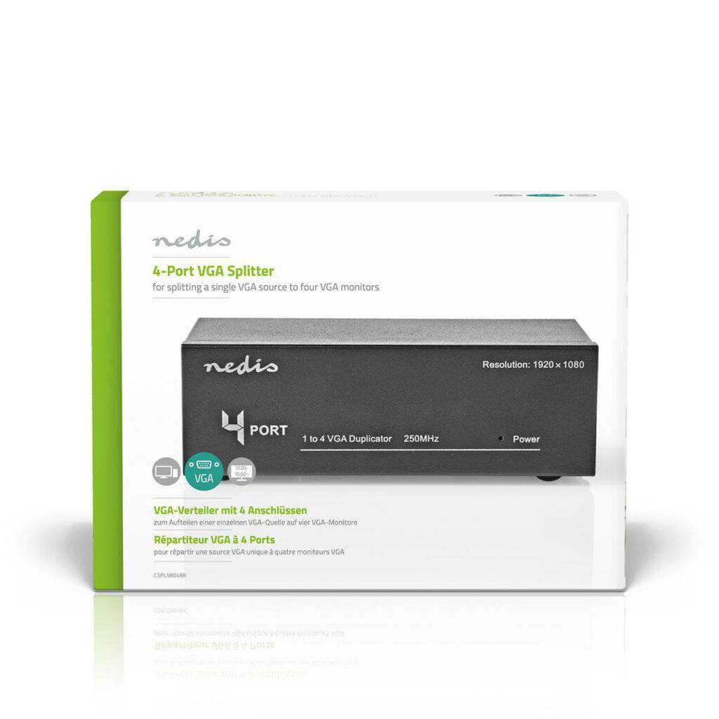 splitter vga 4 porturi negru nedis 5