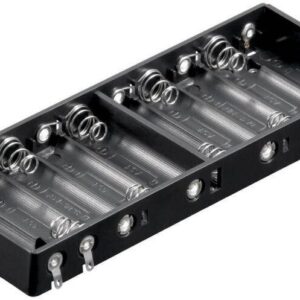 suport baterie 10x aa r6 cu contacte pentru lipire goobay