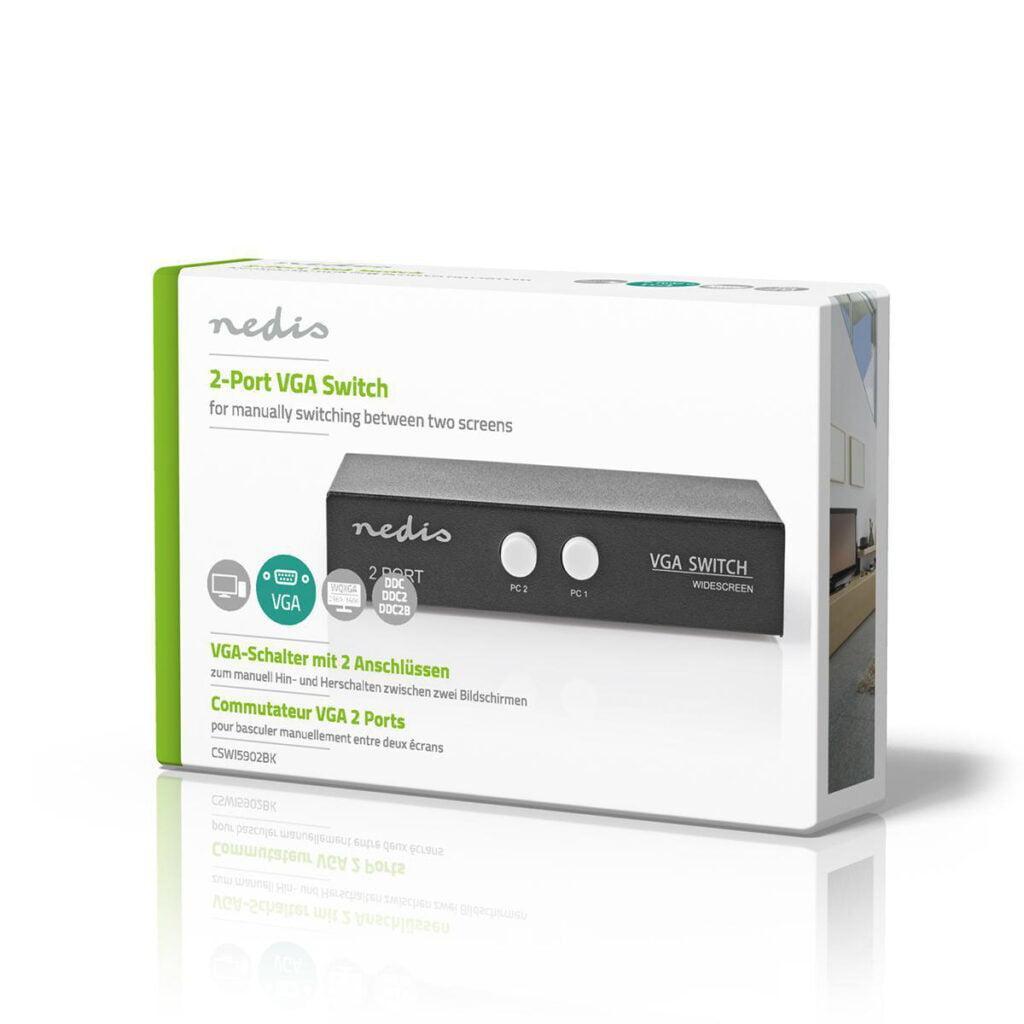 switch vga 2 porturi nedis 6