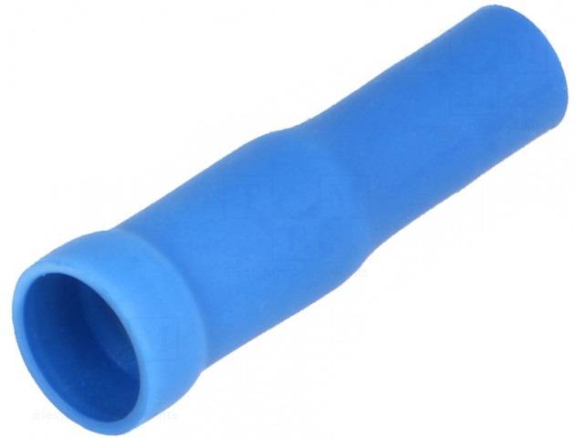 terminal papuc rotund mama 4mm 1 25 mm2 crimpat pe cablu albastru jst cvdagf2 5