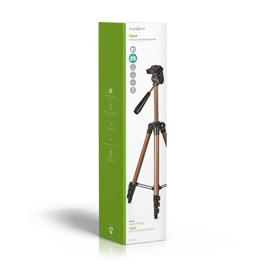 trepied ajustabil nedis max 15kg 105cm negru argintiu 13