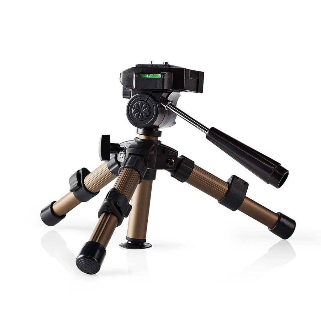 tripod profesional extensibil aluminiu 22cm capacitate max 1kg argintiu nedis