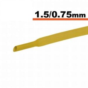 tub termocontractibil galben 15mm 075mm 05m