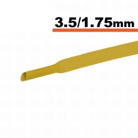 tub termocontractibil galben 35 mm 175 mm 50cm