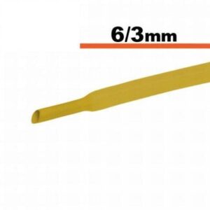 tub termocontractibil galben 6mm 3mm 05m