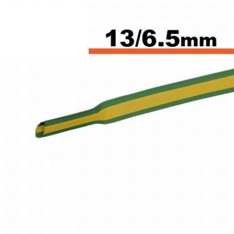 tub termocontractibil galben verde 13mm 65mm 05m