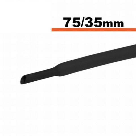 tub termocontractibil negru 70mm 35mm 05m