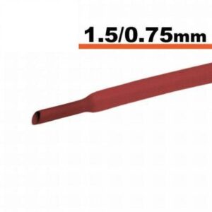 tub termocontractibil rosu 15mm 075mm 05m