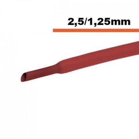 tub termocontractibil rosu 25 mm 125 mm 50cm