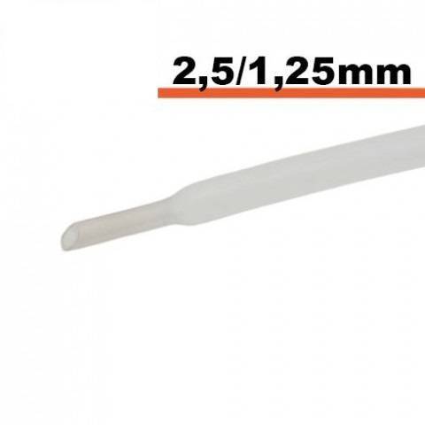 tub termocontractibil transparent 25 mm 125 mm 05m
