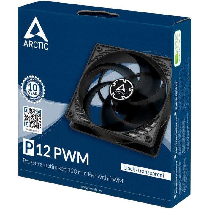 ventilator 120 mm arctic ac p12 pwm negru transparent acfan00133a 1