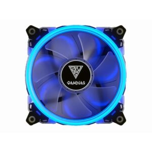 ventilator 120x120x25mm iluminare albastra 1500rpm 452cfm 31dba gamdias aeolus e1 12v