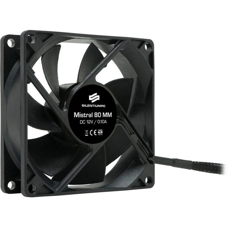 ventilator 80mm mistral 80 v2 spc045 80 x 80 x 25 mm 1800rpm silentium pc 1