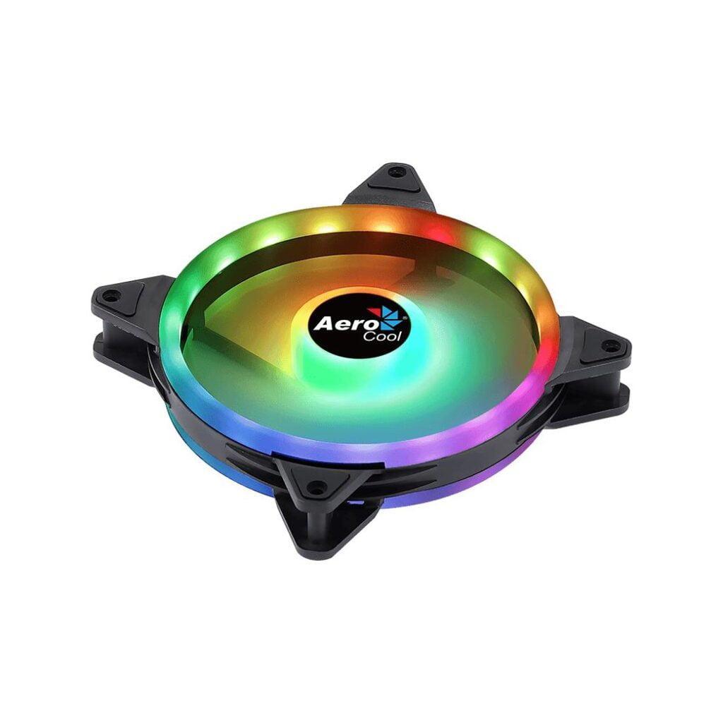ventilator aerocool duo 140x140x25mm iluminare argb rulmenti de tip hydraulic bearing 1000 rpm 1