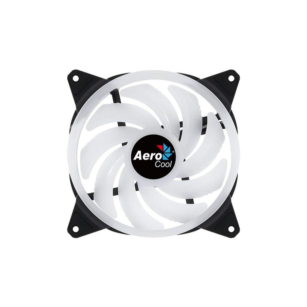 ventilator aerocool duo 140x140x25mm iluminare argb rulmenti de tip hydraulic bearing 1000 rpm 5