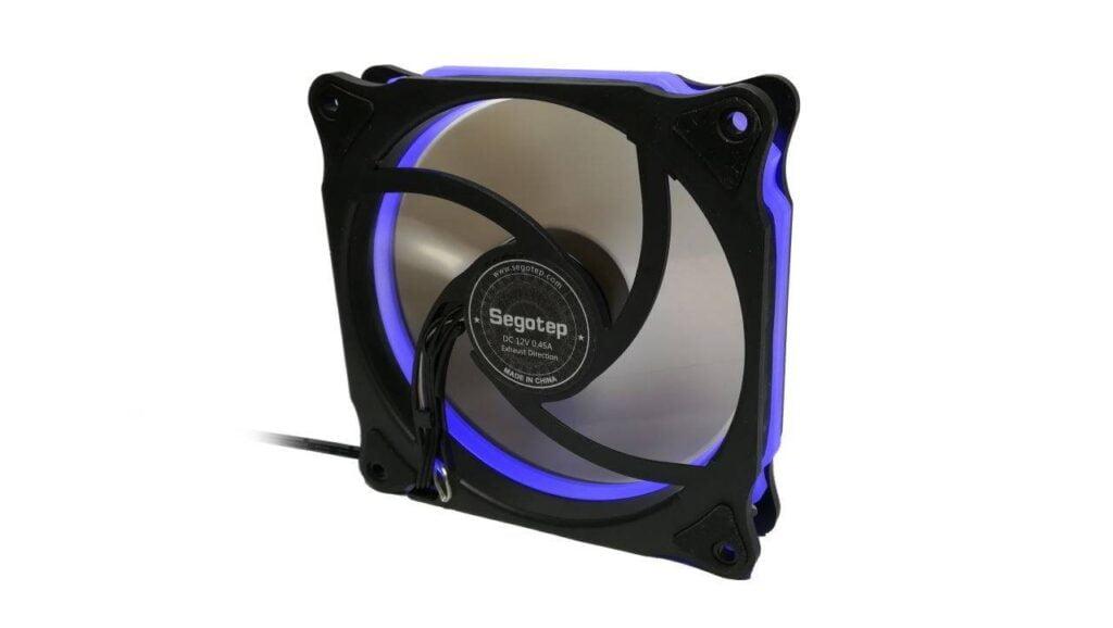 ventilator albastru segotep halo 12 120mm blue led fan 12v 2