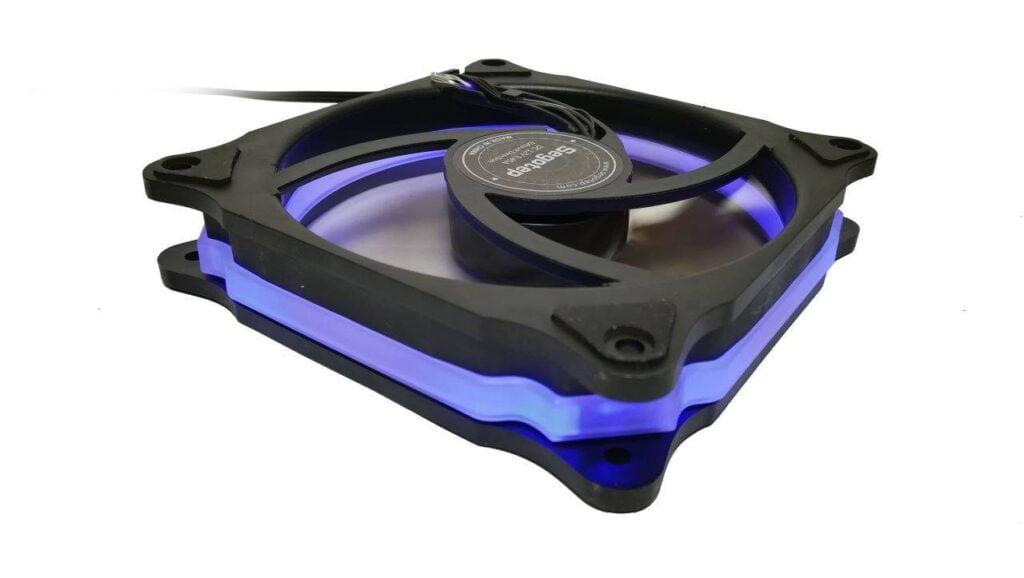ventilator albastru segotep halo 12 120mm blue led fan 12v 3