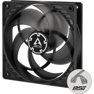 ventilator arctic ac p12 pwm pst black transparent 120x120x25 mm 200 1800rpm 4pin acfan00134a