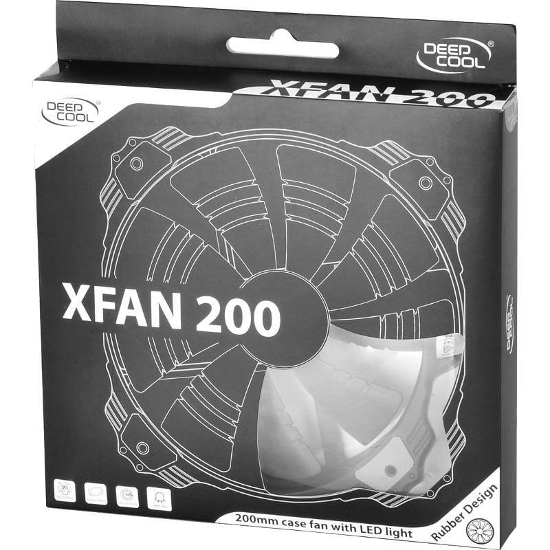 ventilator deepcool xfan 200 red 200mm iluminare rosie 3