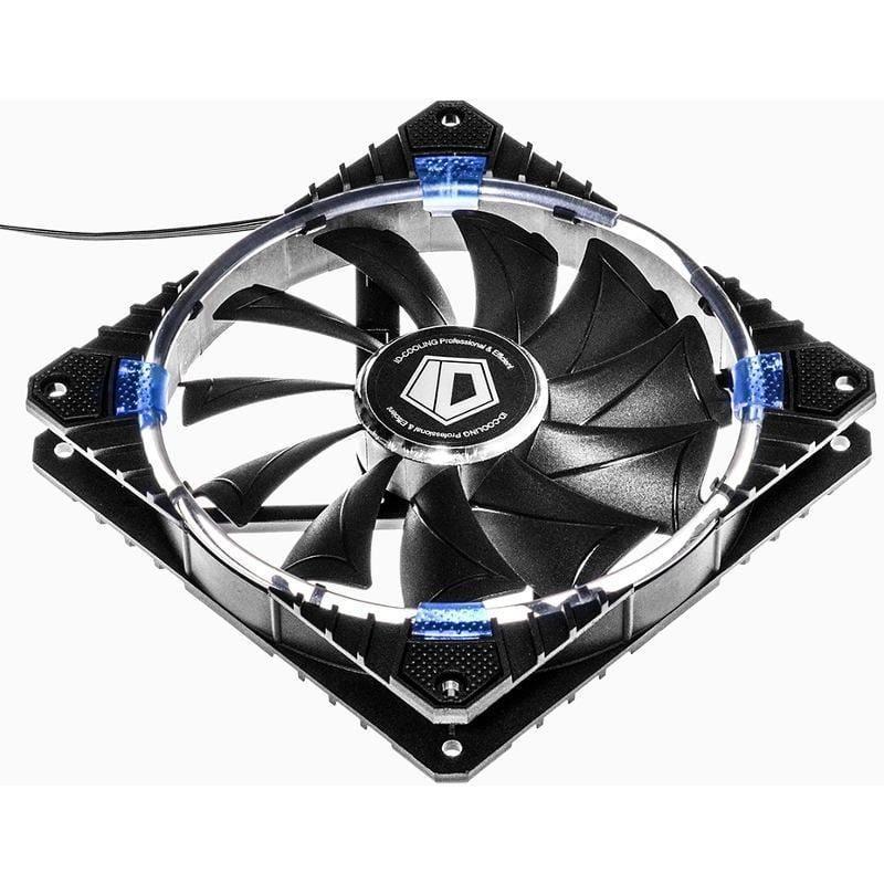 ventilator id cooling cf 14025 b 140mm 200 1300rpm concentric circular iluminare albastra 1