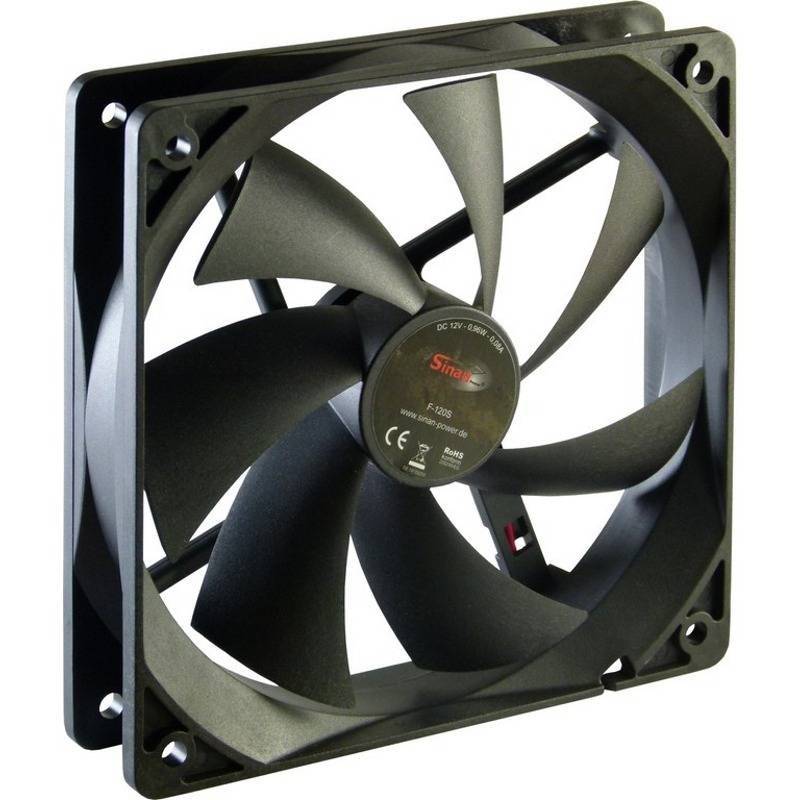 ventilator inter tech sinanpower f 120 s 120mm silent 12v 1