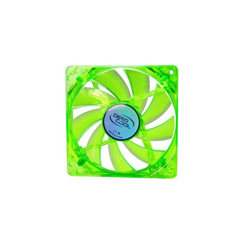 ventilator xfan 120u g b green 120mm uv led deepcool 12v