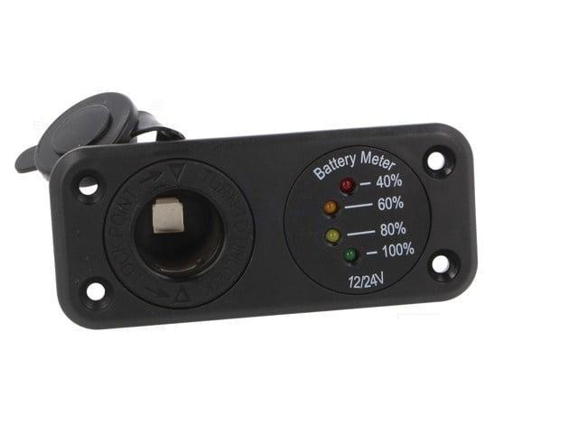 voltmetru si bricheta auto 7 33vdc sci a13 142a254pd bb3