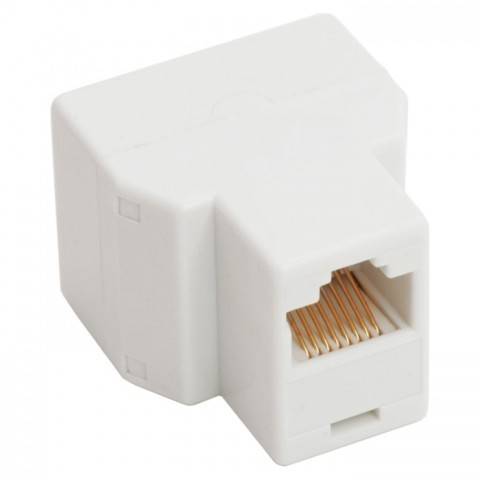 adaptor 8p8c isdn rj45 mama la 2x rj45 mama alb goobay 2
