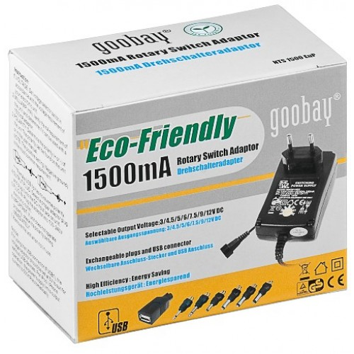 alimentator 3 12v 15a 9 mufe goobay 1