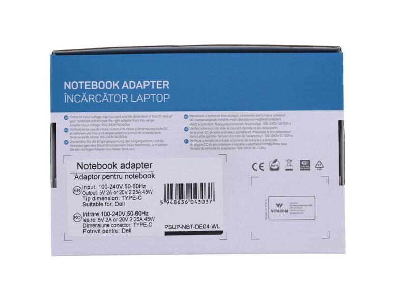 alimentator-pentru-laptop-dell-5v-2a-20v-225a-45w-usb-type-c-well