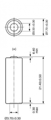 baterie alcalina gp29a 9v 18mah 77x214mm 1buc 1