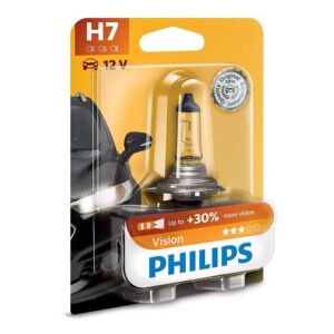 Bec auto H7 +30% 12V 55W 1600lm halogen PX26d VISION PHILIPS 40607130